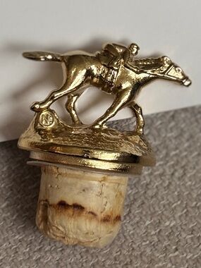 Blanton’s Bourbon "N" Horse and Jockey Gold Bottle Stopper